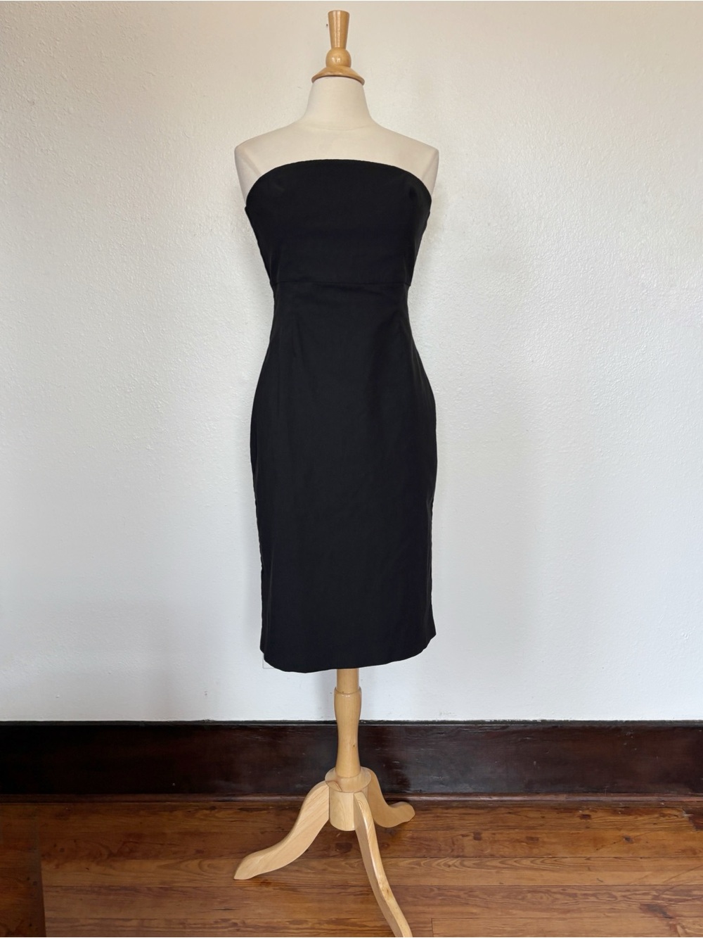 Express Black Strapless Sheath Dress